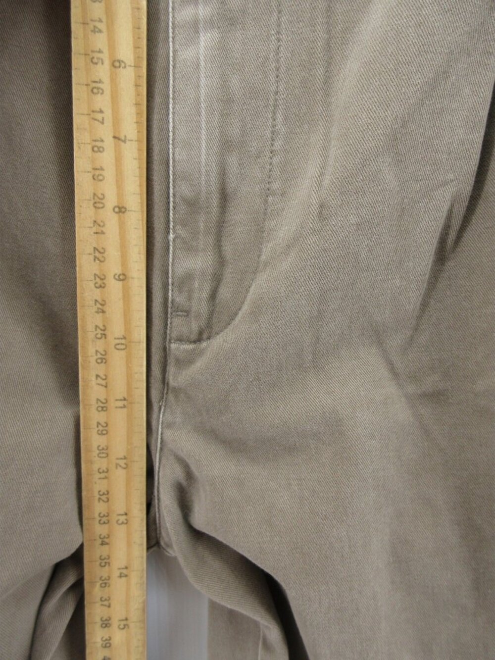 VTG Abercrombie & Fitch Pants 38X32 Chino Baggy 90s Pleated Trousers - Picture 5 of 11